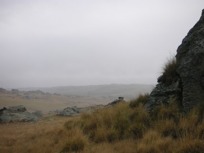 A misty view of Central Otago